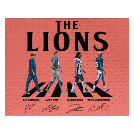 Discover Lions Walking Abbey Road Signatures Football Jigsaw Puzzles