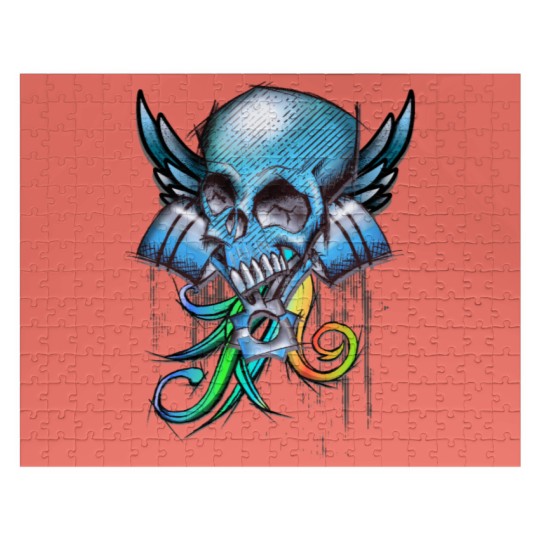 Discover Skull Tuning Design Jigsaw Puzzles