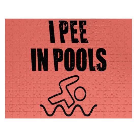 Discover i pee in pools i pee urinate in the pool Jigsaw Puzzles