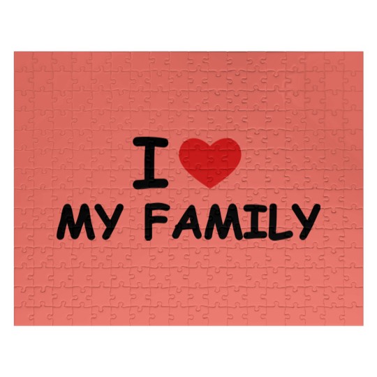 Discover I love my family Jigsaw Puzzles