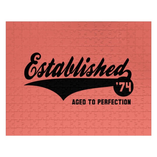 Discover Established 1974 - Birthday Anniversaire Design Jigsaw Puzzles