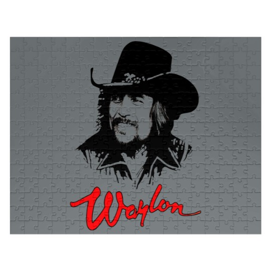 Discover Waylon Jennings Outlaw Movement In Country Music Unisex Jigsaw Puzzles, The Waylors the house band Jigsaw Puzzles