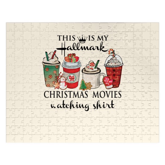 Discover This Is My Movie Watching Hallmark Christmas Movies  Holiday Christmas Vintage Jigsaw Puzzles