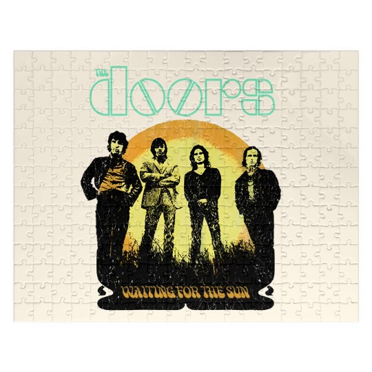 Discover The Doors Waiting for the Sun Jim Morrison Grey Licensed Jigsaw Puzzles Jigsaw Puzzles Men