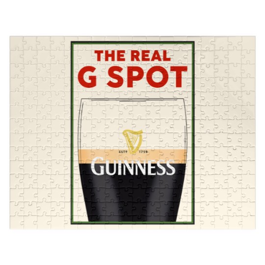 Discover Guinness Vintage Jigsaw Puzzles, Split the G, Funny Jigsaw Puzzles