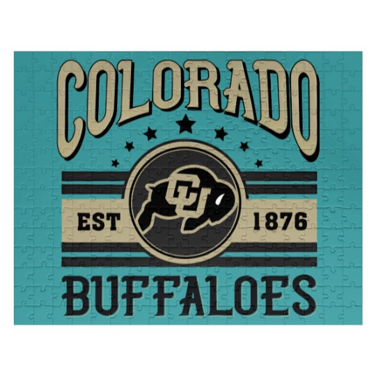 Discover Colorado Buffaloes Football Est 1876 Jigsaw Puzzles, University of Colorado Jigsaw Puzzles