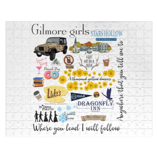 Discover Gilmore Girls Collection Jigsaw Puzzles, Gilmore Girls Stars Hollow Jigsaw Puzzles