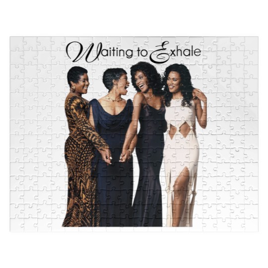 Discover Waiting To Exhale White Unisex Jigsaw Puzzles, Friendly Jigsaw Puzzles