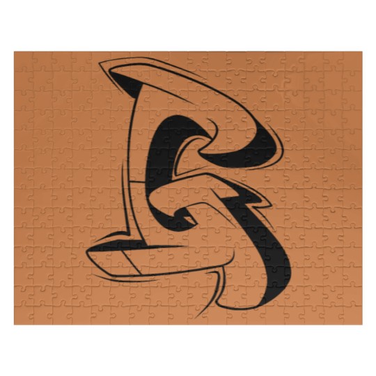 Discover G Graffiti letters initial alphabet gift Jigsaw Puzzles