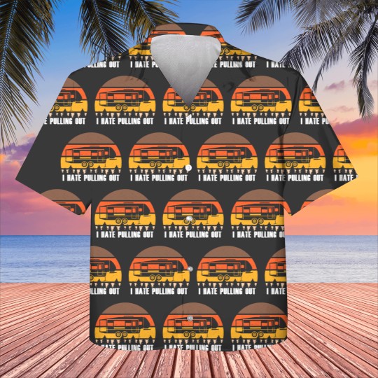 Discover Funny Camping I Hate Pulling Out Retro Sunset Pull Kids Hawaiians