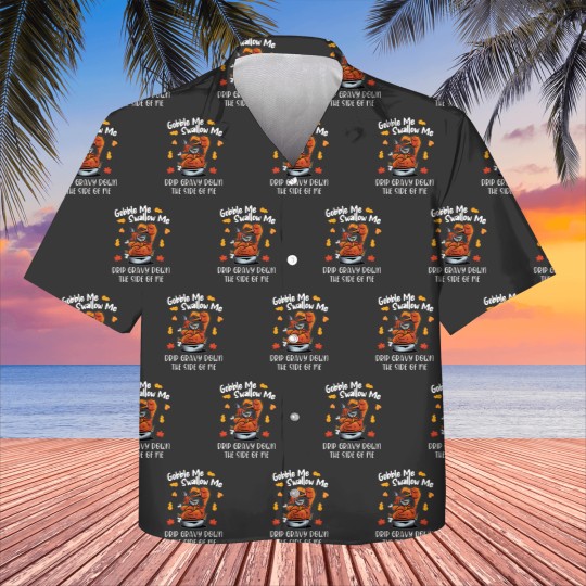 Discover Gobble Me Swallow Me Kids Hawaiians Funny Turkey Thanksgiving 2021 Kids Hawaiians