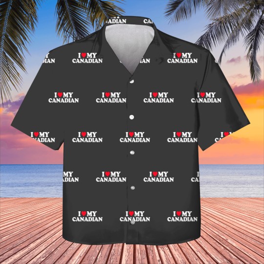 Discover I Love My Canadian Kids Hawaiians Heart Funny Canada Gi Kids Hawaiians