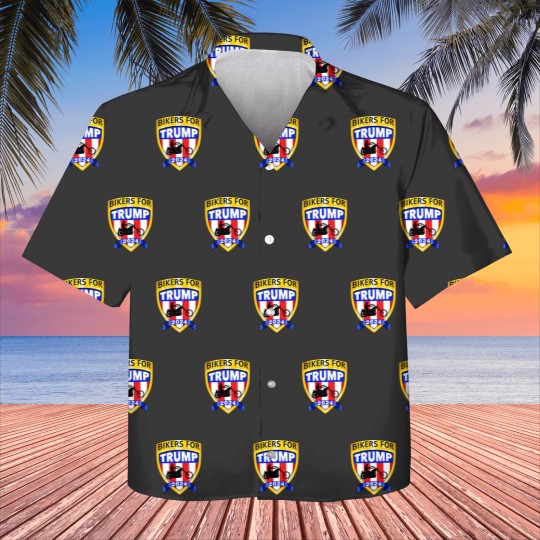 Discover Bikers for Trump 2024 American Kids Hawaiians