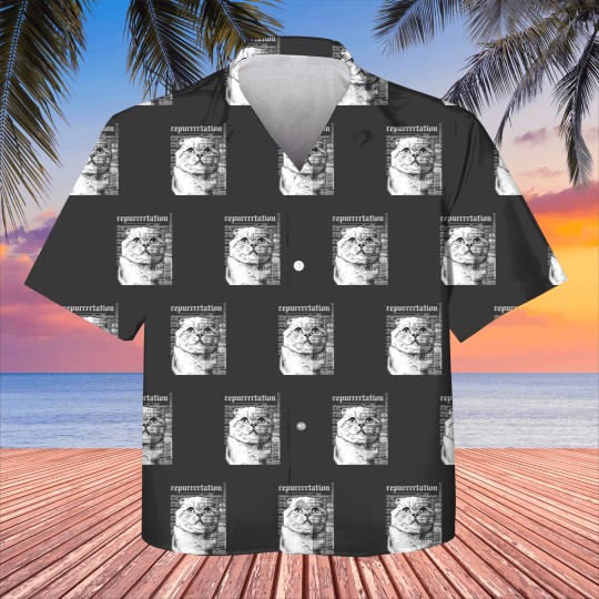 Discover Vintage Reputation Cat Kids Hawaiians, Reputation Karma Kids Hawaiians