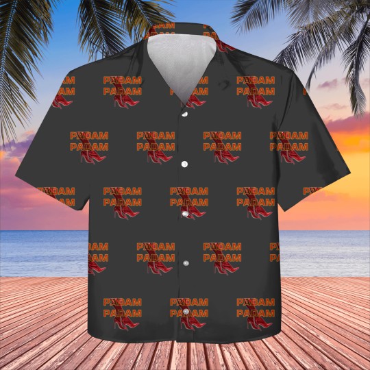 Discover PADAM PADAM Red Fierce Boots Short Sleeve Kids Hawaiians