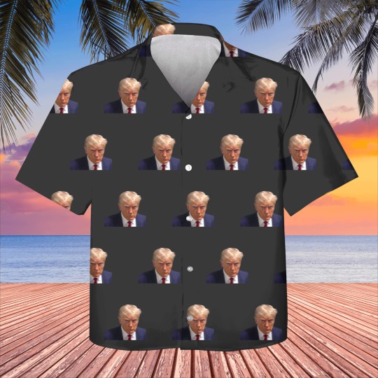 Discover -----------Donald-Trump Mugshot -------- Kids Hawaiians