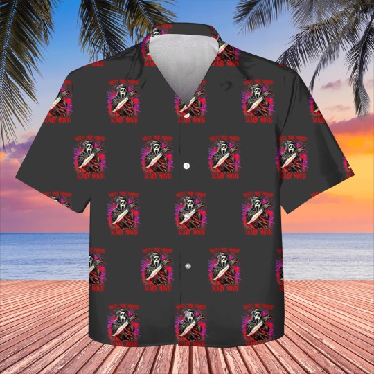 Discover Scream Ghostface What's Your Favorite Scary Movie Kids Hawaiians, Scream Ghost Face Kids Hawaiians