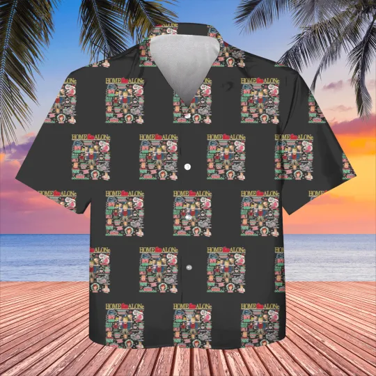 Discover Kids Hawaiian Shirt - Home Alone Theme - 90s Christmas Movie
