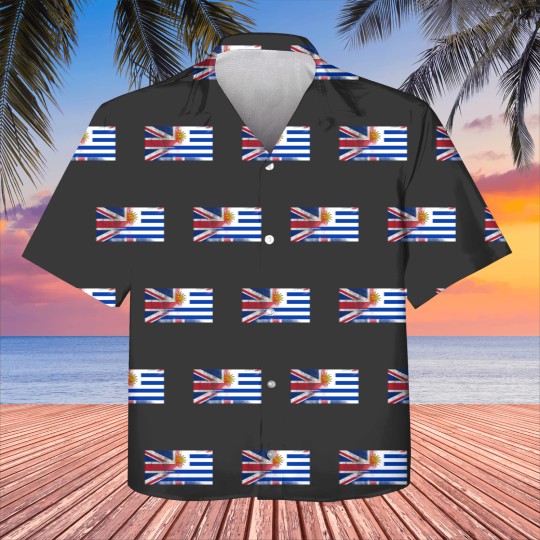Discover British Uruguayan Half Uruguay Half UK Flag Kids Hawaiians