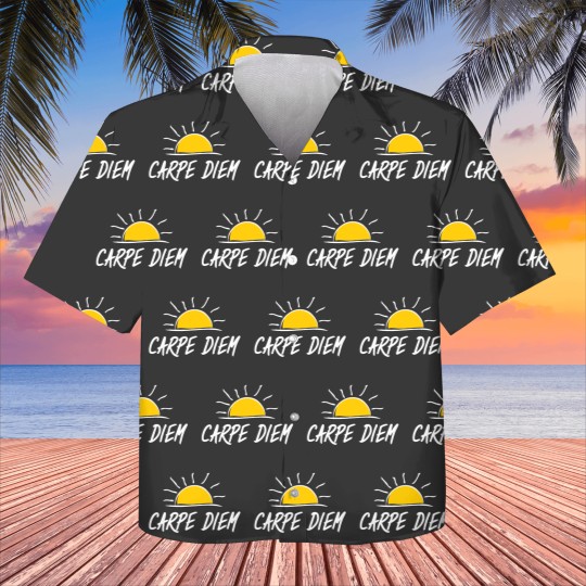 Discover carpe diem is latin and means: seize the day Kids Hawaiians