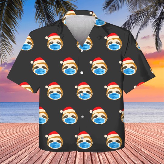 Discover Sloth Wearing Face Mask Pajamas Christmas Gifts Kids Hawaiians