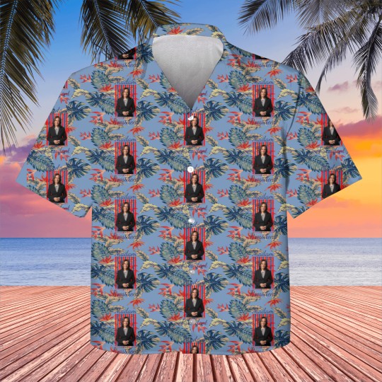 Discover Madam President Kids Hawaiian Shirts Featuring Kamala Harris