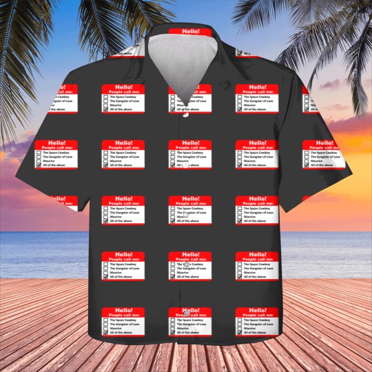 Discover Hello People Call Me - Name Tag Kids Hawaiians