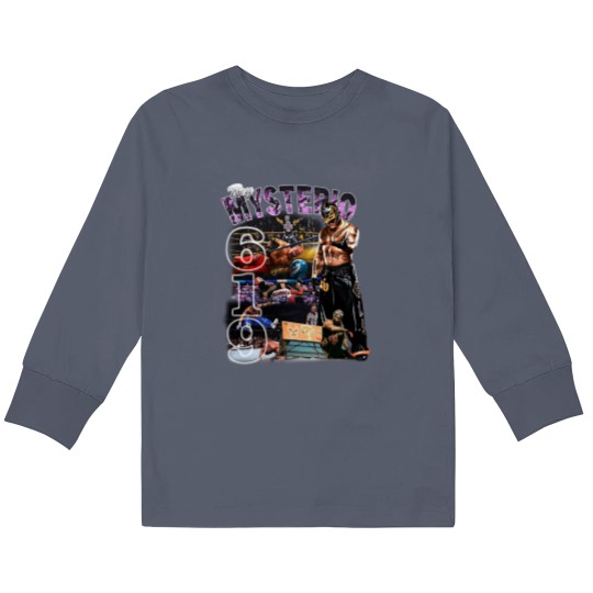 Discover Vintage Bootleg Style Rey Mysterio Kids Long Sleeve T Shirts, Rey Mysterio Wrestling Kids Long Sleeve T Shirts