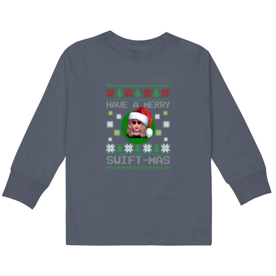 Discover Have A Merry Swiftmas, Ugly Merry Swiftmas Sweater, Funny Christmas Kids Long Sleeve T Shirts