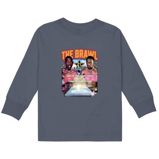 Discover The Brawl Martin Raw Dawg Payne Vs Tommy Hitman Hearns Kids Long Sleeve T Shirts