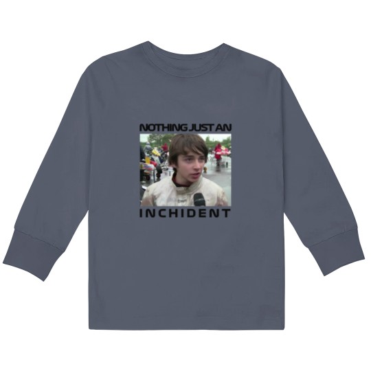 Discover Charles Leclerc Nothing just an Inchident ( Incident) Meme Kids Long Sleeve T-Shirts