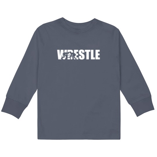 Discover Wrestling - wrestle wrestling Kids Long Sleeve T Shirts