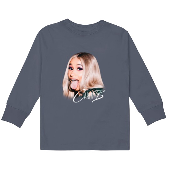 Discover Cardi B Rap Kids Long Sleeve T Shirts, Cardi B Concert 2023 Kids Long Sleeve T Shirts