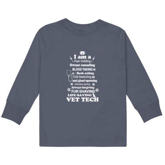 Discover Vet Tech Kids Long Sleeve T-Shirt