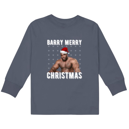 Discover Barry Merry Christmas Kids Long Sleeve T Shirts
