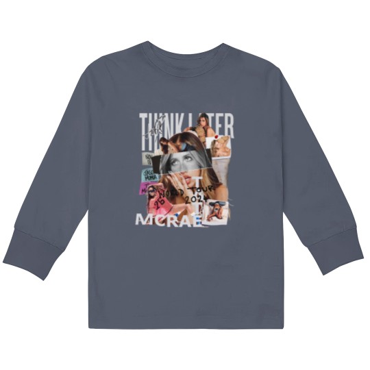 Discover Tate McRae The Think Later World Tour 2024 Tour Kids Long Sleeve T Shirts