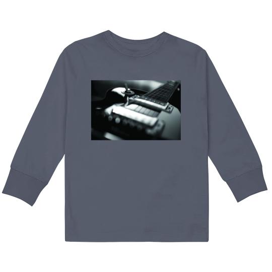Discover Guitar - Black White Premium Matte Vertical Poster Kids Long Sleeve T Shirts