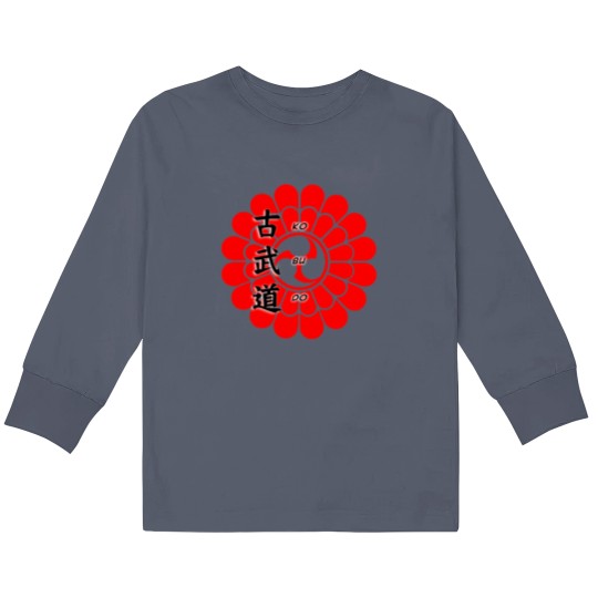 Discover Kobudo Emblem 1 Kids Long Sleeve T Shirts