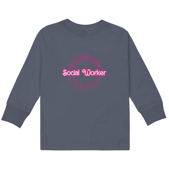 Discover Social Worker Barbie Kids Long Sleeve T Shirts School Social Worker Kids Long Sleeve T Shirts