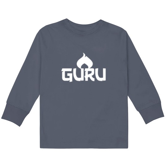 Discover guru wite Kids Long Sleeve T Shirts
