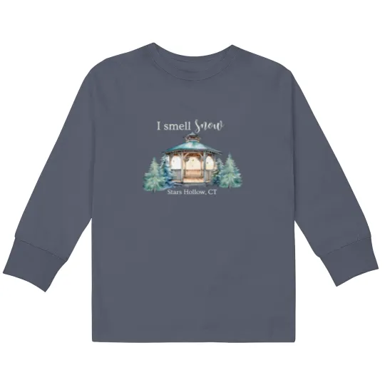 Discover I Smell Snow Kids Long Sleeve T-Shirts