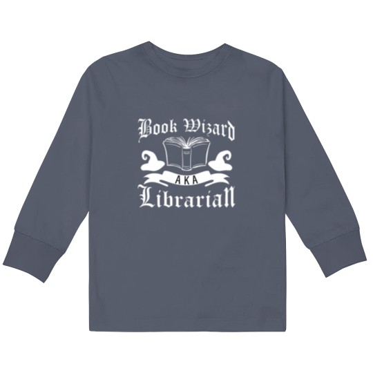 Discover Librarian Gifts Book Wizard Librarian Gift Library Kids Long Sleeve T Shirts