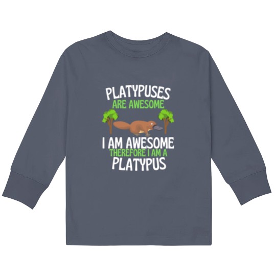 Discover Cute Platypus Kids Long Sleeve T Shirts Platypuses Are Awesome Funny Cute Platypus Lover