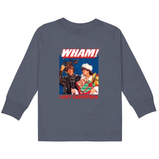 Discover Wham Last Christmas Crewneck Kids Long Sleeve T Shirts, George Michael Last Christmas Kids Long Sleeve T Shirts