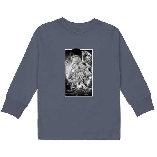 Discover Bruce Lee Martial Arts Kung Fu Dragon Kids Long Sleeve T Shirts