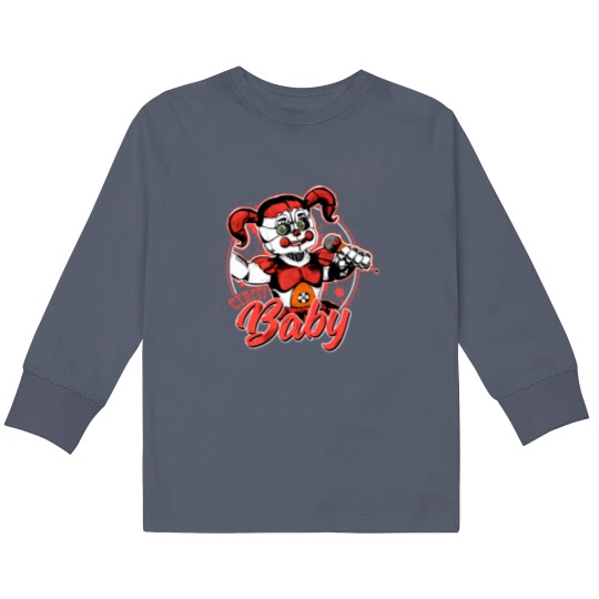 Discover Circus Baby Five Nights At Freddy's Fine Cotton Jersey Mens and Ladies Womens Kids Long Sleeve T Shirts Unisex Adult Sizes