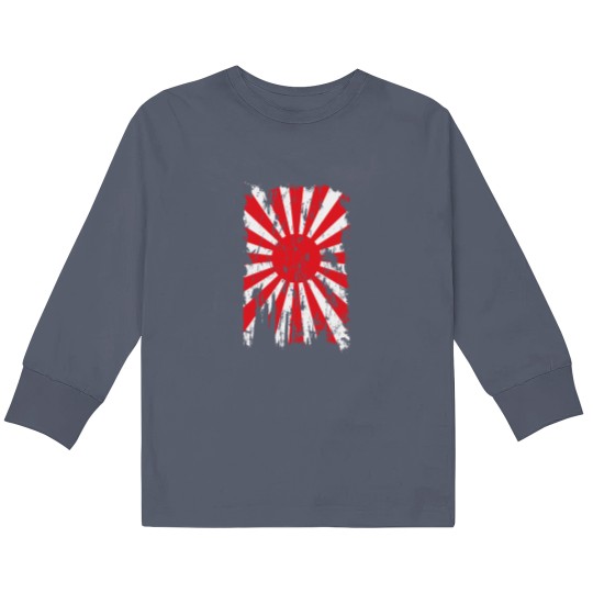 Discover Japan Rising Sun Asia Tokyo Hokkaido Honshu Shikoku Kyushu Nihon Japanese Pride Patriotism Origin Kids Long Sleeve T Shirts