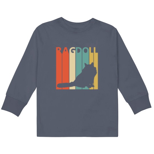 Discover Vintage Ragdoll Cat Owner Gift - Ragdoll Cat - Kids Long Sleeve T Shirts