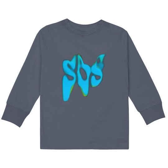 Discover S.Z.A SOS Text Kids Long Sleeve T-Shirt