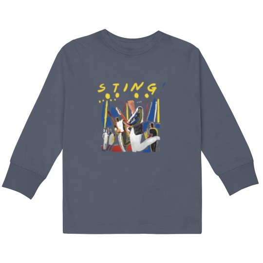Discover Vintage 80s Sting The Police Promo Album Tour Concert Kids Long Sleeve T Shirts